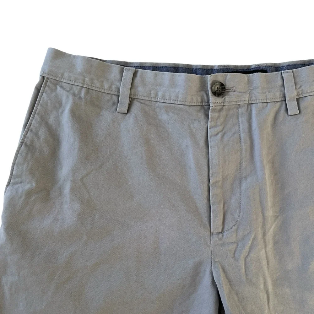 Banana Republic Size‎ 36 Aiden Short Gray Chino 100% Cotton Capsule Preppy